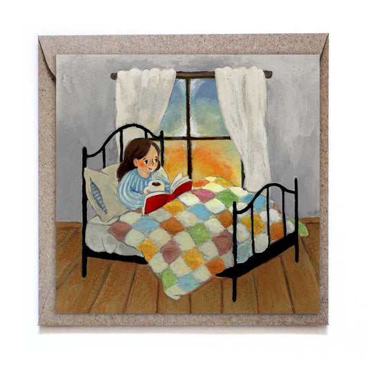 Reading in Bed | Card